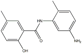 N-(5-amino-2-methylphenyl)-2-hydroxy-5-methylbenzamide,,结构式