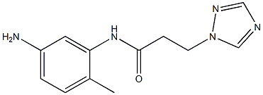 N-(5-amino-2-methylphenyl)-3-(1H-1,2,4-triazol-1-yl)propanamide Structure