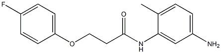 N-(5-amino-2-methylphenyl)-3-(4-fluorophenoxy)propanamide Structure