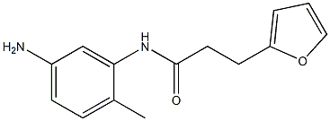 N-(5-amino-2-methylphenyl)-3-(furan-2-yl)propanamide Struktur