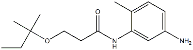 N-(5-amino-2-methylphenyl)-3-[(2-methylbutan-2-yl)oxy]propanamide Struktur