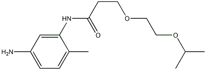 N-(5-amino-2-methylphenyl)-3-[2-(propan-2-yloxy)ethoxy]propanamide Structure