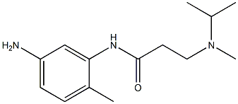 N-(5-amino-2-methylphenyl)-3-[isopropyl(methyl)amino]propanamide Struktur