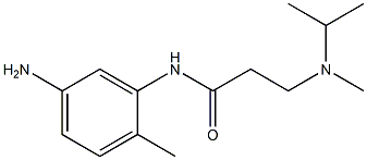 N-(5-amino-2-methylphenyl)-3-[isopropyl(methyl)amino]propanamide Structure