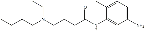 N-(5-amino-2-methylphenyl)-4-[butyl(ethyl)amino]butanamide Struktur