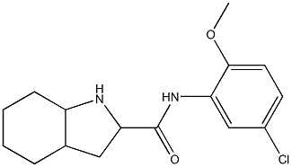 N-(5-chloro-2-methoxyphenyl)-octahydro-1H-indole-2-carboxamide Structure