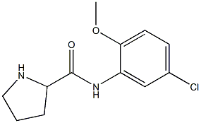 N-(5-chloro-2-methoxyphenyl)pyrrolidine-2-carboxamide Struktur