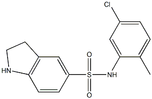 N-(5-chloro-2-methylphenyl)-2,3-dihydro-1H-indole-5-sulfonamide Structure