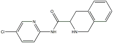 N-(5-chloropyridin-2-yl)-1,2,3,4-tetrahydroisoquinoline-3-carboxamide,,结构式