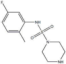 N-(5-fluoro-2-methylphenyl)piperazine-1-sulfonamide Structure
