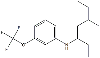 N-(5-methylheptan-3-yl)-3-(trifluoromethoxy)aniline,,结构式