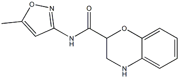 N-(5-methylisoxazol-3-yl)-3,4-dihydro-2H-1,4-benzoxazine-2-carboxamide,,结构式