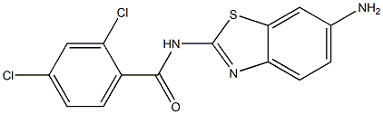  N-(6-amino-1,3-benzothiazol-2-yl)-2,4-dichlorobenzamide