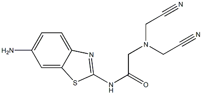  N-(6-amino-1,3-benzothiazol-2-yl)-2-[bis(cyanomethyl)amino]acetamide