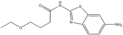 N-(6-amino-1,3-benzothiazol-2-yl)-4-ethoxybutanamide Structure