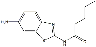 N-(6-amino-1,3-benzothiazol-2-yl)pentanamide Struktur