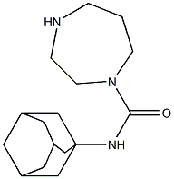 N-(adamantan-1-yl)-1,4-diazepane-1-carboxamide Struktur