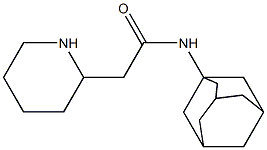 N-(adamantan-1-yl)-2-(piperidin-2-yl)acetamide,,结构式