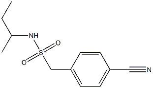 N-(butan-2-yl)(4-cyanophenyl)methanesulfonamide Structure