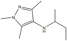 N-(butan-2-yl)-1,3,5-trimethyl-1H-pyrazol-4-amine 化学構造式