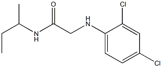 N-(butan-2-yl)-2-[(2,4-dichlorophenyl)amino]acetamide 化学構造式