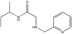 N-(butan-2-yl)-2-[(pyridin-2-ylmethyl)amino]acetamide Struktur