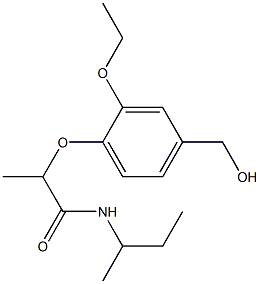 N-(butan-2-yl)-2-[2-ethoxy-4-(hydroxymethyl)phenoxy]propanamide Structure