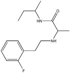 N-(butan-2-yl)-2-{[2-(2-fluorophenyl)ethyl]amino}propanamide 结构式