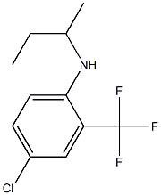 N-(butan-2-yl)-4-chloro-2-(trifluoromethyl)aniline Structure