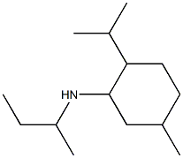 N-(butan-2-yl)-5-methyl-2-(propan-2-yl)cyclohexan-1-amine 结构式