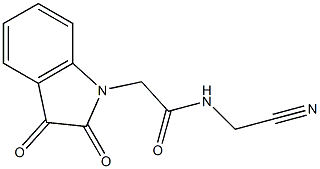 N-(cyanomethyl)-2-(2,3-dioxo-2,3-dihydro-1H-indol-1-yl)acetamide Structure