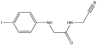 N-(cyanomethyl)-2-[(4-iodophenyl)amino]acetamide Structure