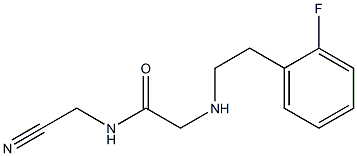 N-(cyanomethyl)-2-{[2-(2-fluorophenyl)ethyl]amino}acetamide