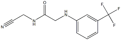 N-(cyanomethyl)-2-{[3-(trifluoromethyl)phenyl]amino}acetamide Structure