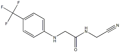 N-(cyanomethyl)-2-{[4-(trifluoromethyl)phenyl]amino}acetamide 结构式