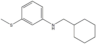 N-(cyclohexylmethyl)-3-(methylsulfanyl)aniline Structure