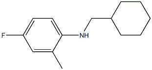 N-(cyclohexylmethyl)-4-fluoro-2-methylaniline,,结构式