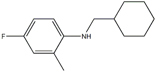 N-(cyclohexylmethyl)-4-fluoro-2-methylaniline Structure