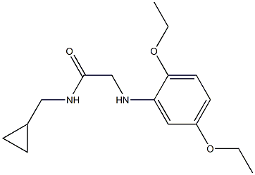 N-(cyclopropylmethyl)-2-[(2,5-diethoxyphenyl)amino]acetamide Structure