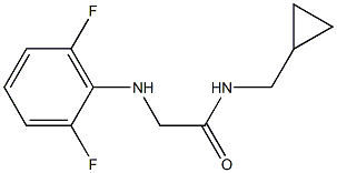 N-(cyclopropylmethyl)-2-[(2,6-difluorophenyl)amino]acetamide Structure