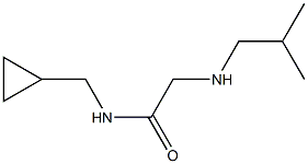 N-(cyclopropylmethyl)-2-[(2-methylpropyl)amino]acetamide 结构式