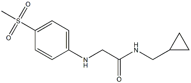 N-(cyclopropylmethyl)-2-[(4-methanesulfonylphenyl)amino]acetamide Structure