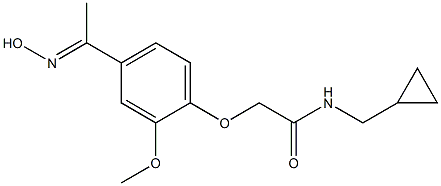 N-(cyclopropylmethyl)-2-{4-[(1E)-N-hydroxyethanimidoyl]-2-methoxyphenoxy}acetamide