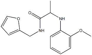 N-(furan-2-ylmethyl)-2-[(2-methoxyphenyl)amino]propanamide Structure