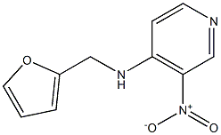 N-(furan-2-ylmethyl)-3-nitropyridin-4-amine Struktur