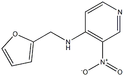 N-(furan-2-ylmethyl)-3-nitropyridin-4-amine 化学構造式