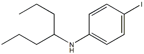 N-(heptan-4-yl)-4-iodoaniline 结构式