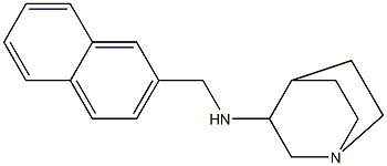 N-(naphthalen-2-ylmethyl)-1-azabicyclo[2.2.2]octan-3-amine Structure