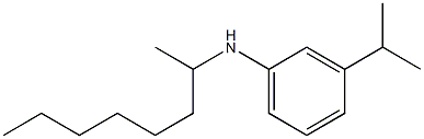 N-(octan-2-yl)-3-(propan-2-yl)aniline Struktur