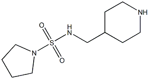 N-(piperidin-4-ylmethyl)pyrrolidine-1-sulfonamide Structure